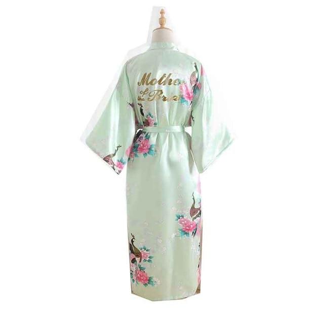Silk Bridesmaid Bride Robe Maid Of Honor Robe Mother Of The Robes Women Satin Wedding Kimono Sexy Nightgown Dress Woman Bathrobe