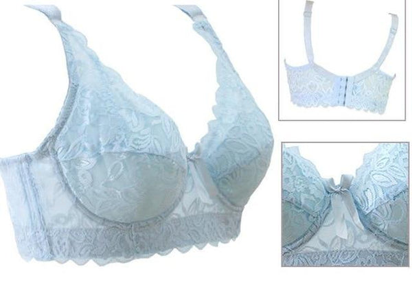 Plus size Foreign Trade Ultra-thin Lace Sexy Thin Cotton Cup Plump Big Push Up Bra  Bralette Encaje Sexy Bra modis lingerie