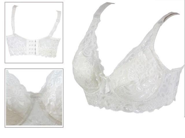 Plus size Foreign Trade Ultra-thin Lace Sexy Thin Cotton Cup Plump Big Push Up Bra  Bralette Encaje Sexy Bra modis lingerie