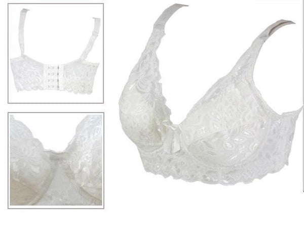 Plus size Foreign Trade Ultra-thin Lace Sexy Thin Cotton Cup Plump Big Push Up Bra  Bralette Encaje Sexy Bra modis lingerie