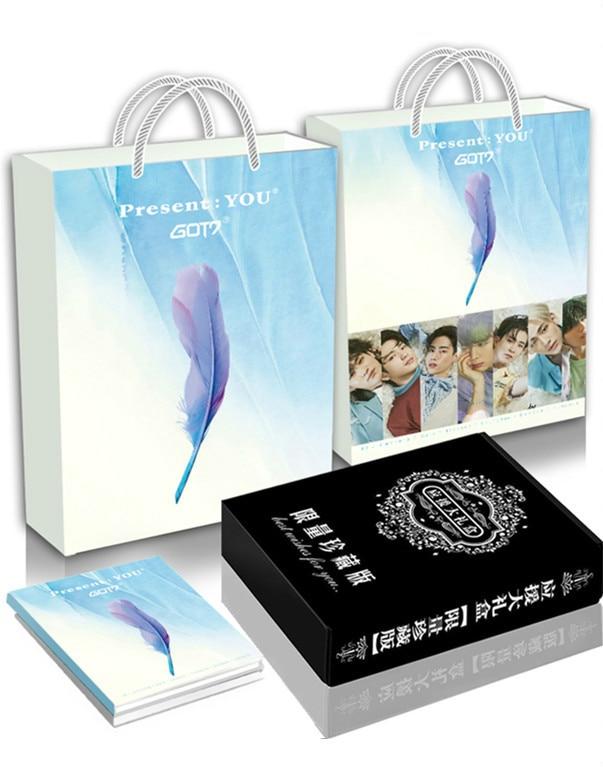 [MYKPOP]GOT7 Luxury Gift Set CD+Post Card+Photo book+Photo Card+Breastpin+Bookmarks+Crystal Cards+Paper Bag SA18110708