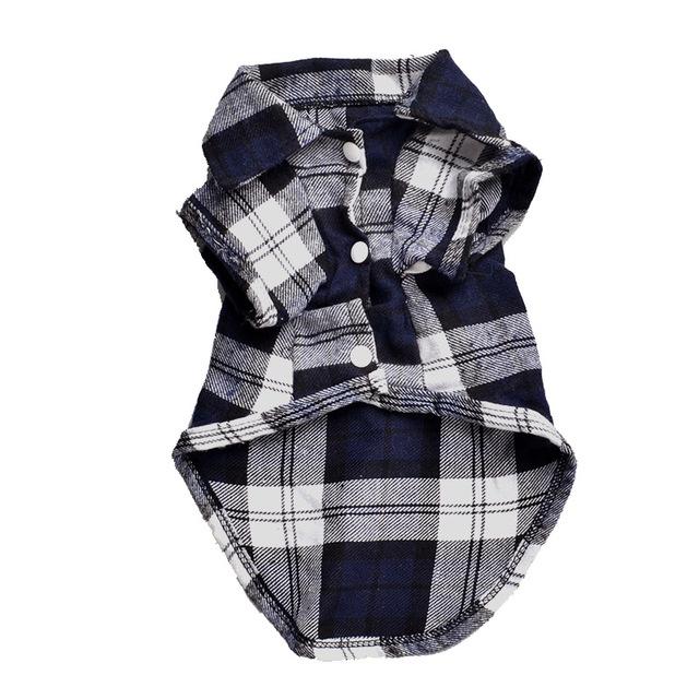 Plaid Cat Clothes Summer Fashion Cat Shirts Coat For Small Cats Shirt Clothing Puppy Kitten Outfits Pet Dog Clothes