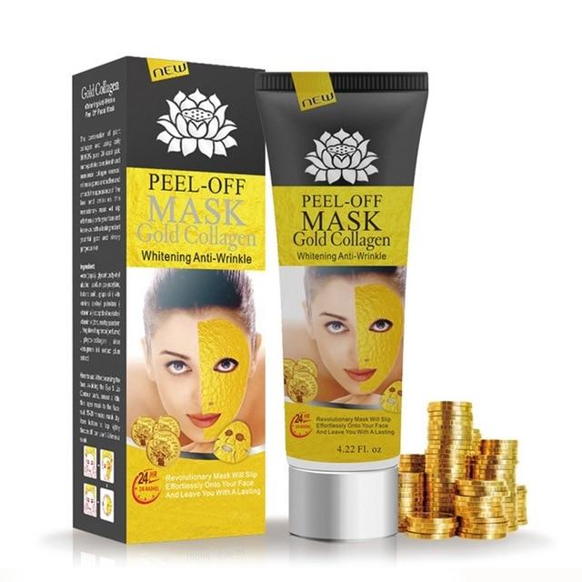 60g 24K Yellow Gold Collagen Facial Face Mask Anti Aging Remove Blackhead Facial Mask High Moisture Acne Remover  TSLM2