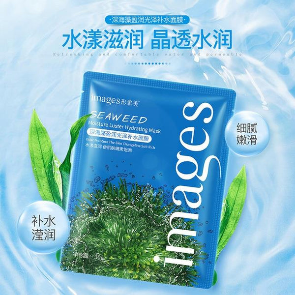 Images Seaweed Face Mask Algae Alginate Moisturizing Whiten Korean Facial Skin Care Shrinkage Pores Oil-control Beauty Masks