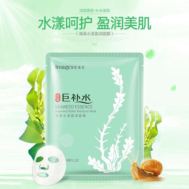 Images Seaweed Face Mask Algae Alginate Moisturizing Whiten Korean Facial Skin Care Shrinkage Pores Oil-control Beauty Masks