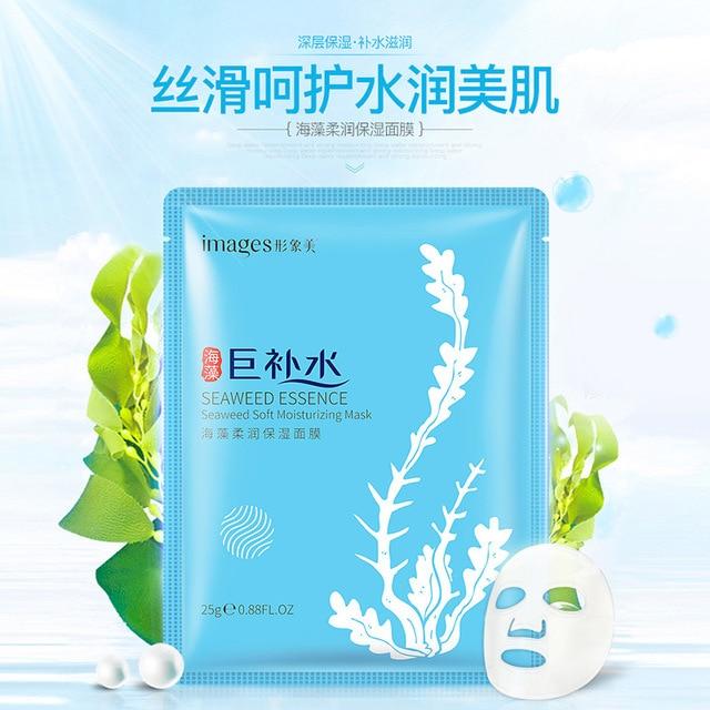 Images Seaweed Face Mask Algae Alginate Moisturizing Whiten Korean Facial Skin Care Shrinkage Pores Oil-control Beauty Masks
