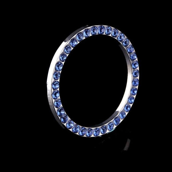 Car SUV Bling Decorative Accessories Automobiles Start Switch Button Decorative Diamond Rhinestone Ring