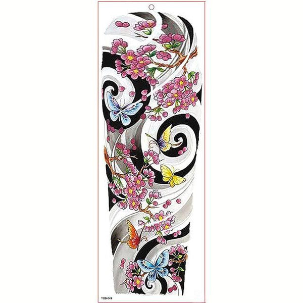 Large Arm Sleeve Tattoo Waterproof Temporary Tattoo Sticker Skull Angel Rose Lotus Men Full Flower Tatoo Body Art Tattoo Girl