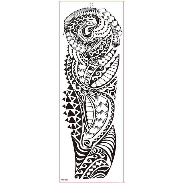 Large Arm Sleeve Tattoo Waterproof Temporary Tattoo Sticker Skull Angel Rose Lotus Men Full Flower Tatoo Body Art Tattoo Girl