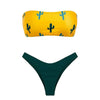 Bikinx Bandeau swimwear women push up swimsuit female Cactus Print micro bikini 2019 sexy bathing suit beach bathers Biquini new