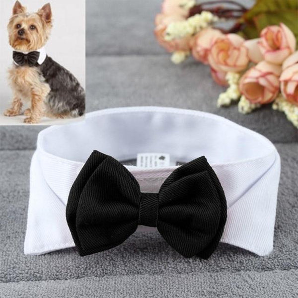 Adeeing Fashion Adjustable Bow Tie Cute Collar Necktie Bowknot for Pet Dog Cat Wedding Decor