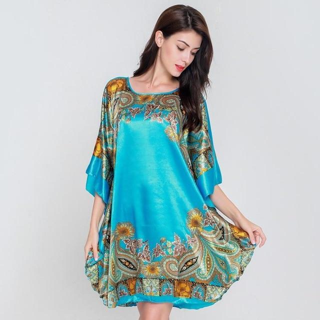 Plus Size Black Women's Summer Lounge Robe Lady New Sexy Home Dress Rayon Nightgown Large Loose Sleepwear Bathrobe Gown S002-B