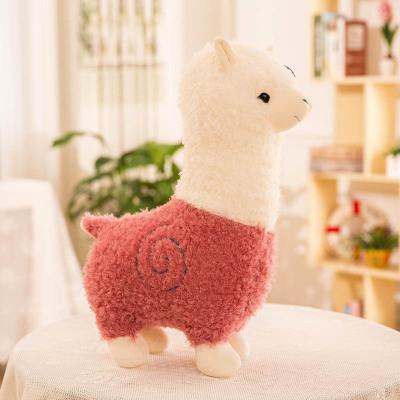 Lovely 28cm Cartoon Alpaca Plush Doll Toy Fabric Sheep Soft Stuffed Animal Plush Llama Yamma Birthday Gift for Baby Kid Children