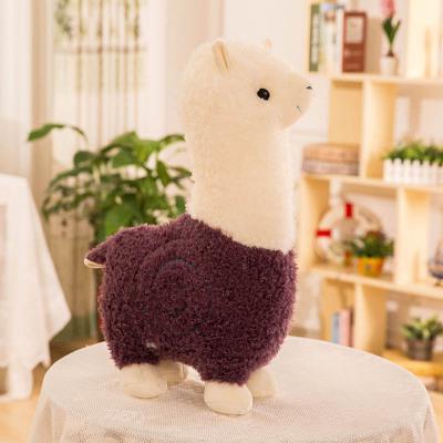 Lovely 28cm Cartoon Alpaca Plush Doll Toy Fabric Sheep Soft Stuffed Animal Plush Llama Yamma Birthday Gift for Baby Kid Children