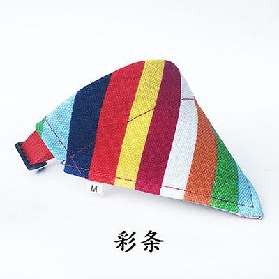 Pet Scarf Cat Dog Puppy Bandana Bibs Adjustable Canvas Scarfs Small Medium Large Dog Collar Drool Dribble Bibs Pet Accessories