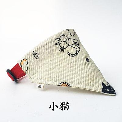 Pet Scarf Cat Dog Puppy Bandana Bibs Adjustable Canvas Scarfs Small Medium Large Dog Collar Drool Dribble Bibs Pet Accessories