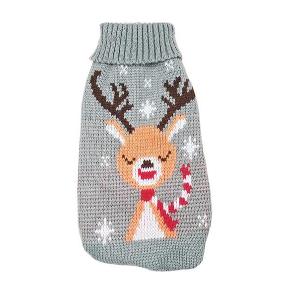 Pet Cat Reindeer Sweater Winter Warm Cat Clothes for Cats Kedi Outfit katten Clothing Products for Pets Animals Cat Costume Suit