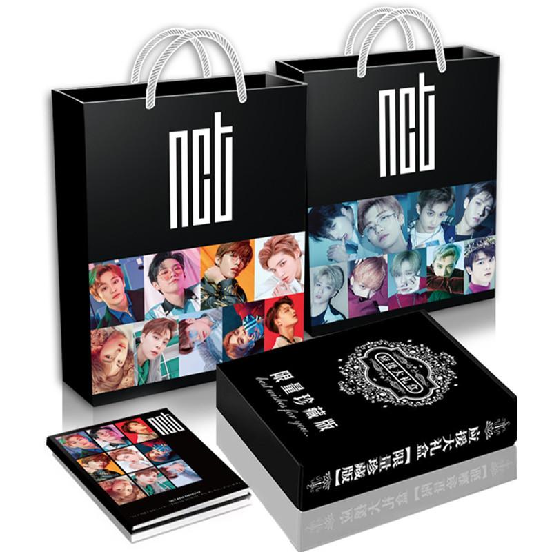 [MYKPOP]NCT Luxury Gift Set CD+MV+Post Card+Photo book+Breastpin+Bookmarks+Crystal Cards+Paper Bag SA18110702