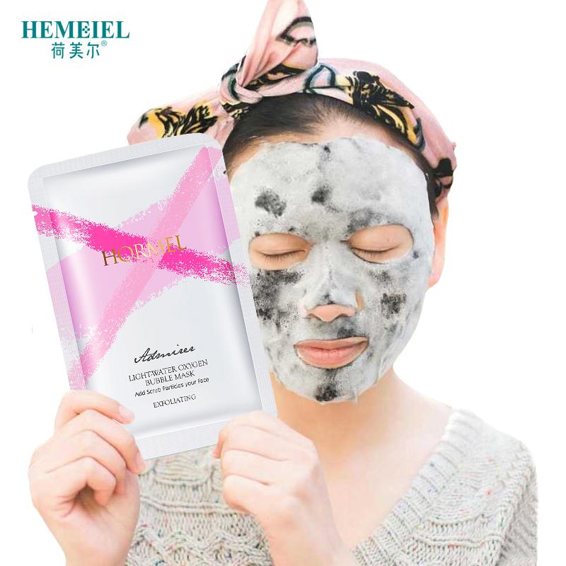 HEMEIEL Bubble Face Mask Bamboo Charcoal Sheet Mask Detox Mask Moisturizing Tender Skin Care Korean Facial Mask Cosmetics masque