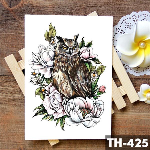 Unicorn Geometric Rose Fox Wolf Waterproof  Temporary Tattoo Sticker Swan Elk Animals Flash Tattoos Body Art Fake tatoo