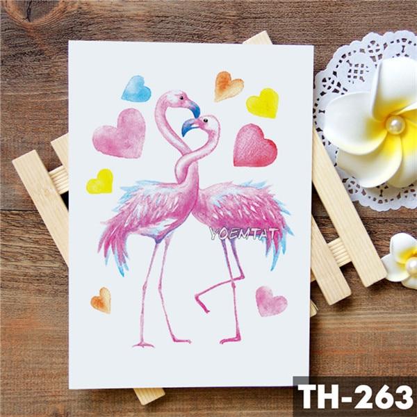 Unicorn Geometric Rose Fox Wolf Waterproof  Temporary Tattoo Sticker Swan Elk Animals Flash Tattoos Body Art Fake tatoo