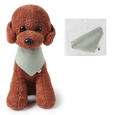 Reversible Cotton Pet Dog Bandanas Triangular Bandage Scarf Accessories for Dogs Cats Animals Adjustable Cotton Puppy Bib Collar