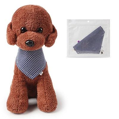 Reversible Cotton Pet Dog Bandanas Triangular Bandage Scarf Accessories for Dogs Cats Animals Adjustable Cotton Puppy Bib Collar
