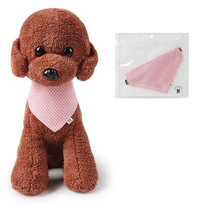 Reversible Cotton Pet Dog Bandanas Triangular Bandage Scarf Accessories for Dogs Cats Animals Adjustable Cotton Puppy Bib Collar