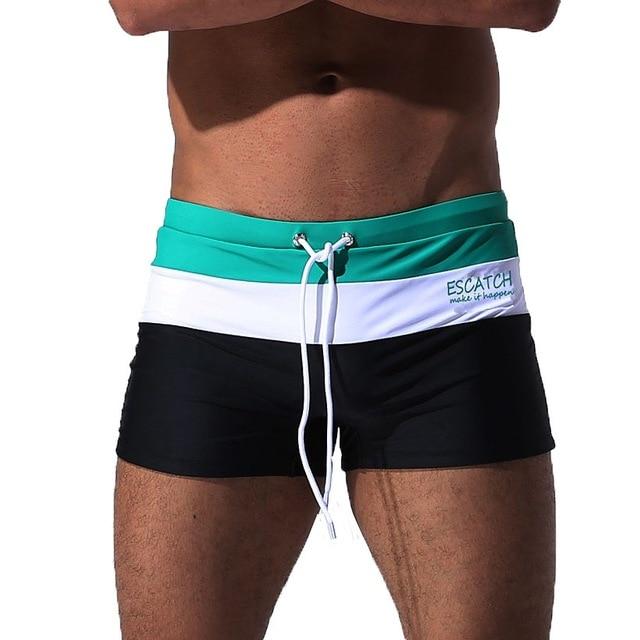 Datifer Man Swim Trunks Hot Breathable Swimwear Men's Swimsuits Boxer Briefs Sunga Maillot De Bain Beach Shorts
