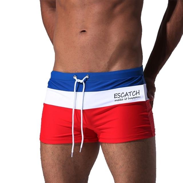 Datifer Man Swim Trunks Hot Breathable Swimwear Men's Swimsuits Boxer Briefs Sunga Maillot De Bain Beach Shorts