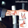 3D Butterfly Body Art Waterproof Temporary Tattoos For Men women Sexy Colours Small Sticker Wholesale RC2206