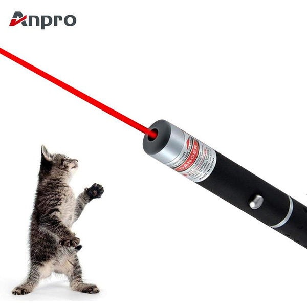 Anpro LED Laser Pet Cat Toy 5MW Red Dot Laser Light Toy Laser Sight 530Nm 405Nm 650Nm Pointer Laser Pen Interactive Toy with Cat