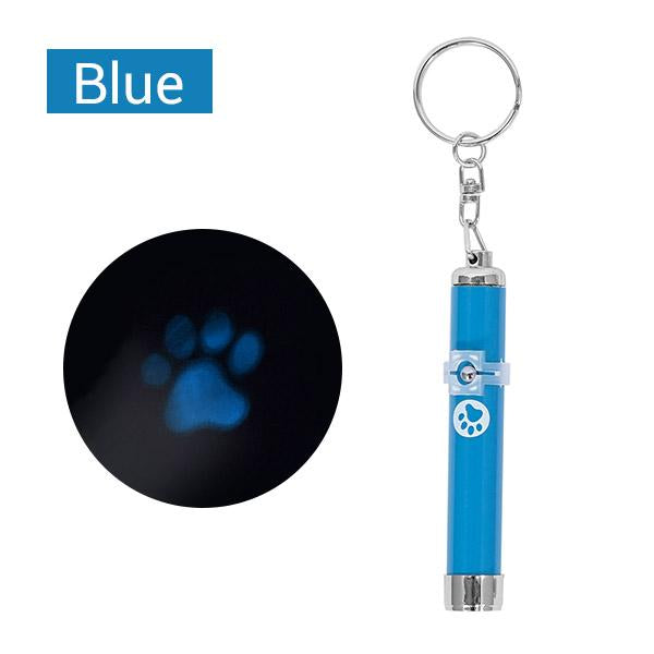 NICREW Portable Creative Funny Pet Cat Toy Training Tool Cat LED Pointer Pen Interactive Toy With Bright Footprints Fish Mice