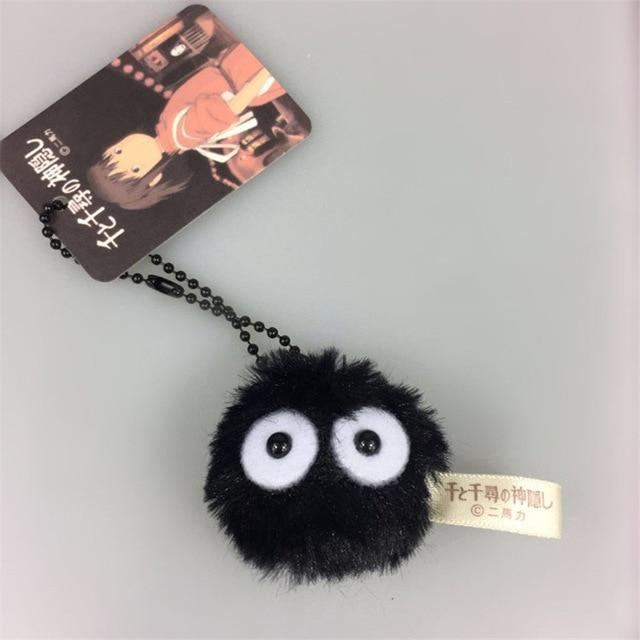 Plush Toys Spirited Away Totoro Small Pendant Plush Toy Black Carbon Coal Ball Dust Elf Doll