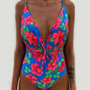 Bikinx Floral print push up one piece swimsuit female Sexy bathers brazilian bikini 2019 Deep v halter swimwear women monokini