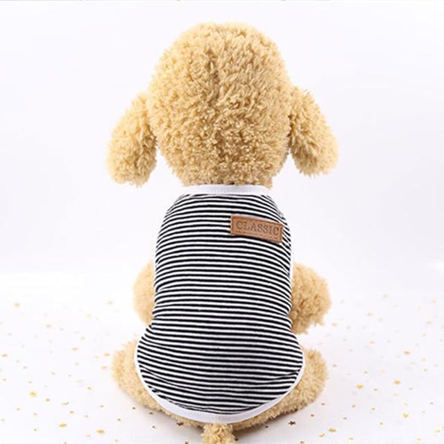 Cute Pet Clothes Striped Cat Clothing Soft Summer Vest Cat Clothes for Cat Kitten Shirt Pet T-shirt Cat Costume Small Dog Clothe