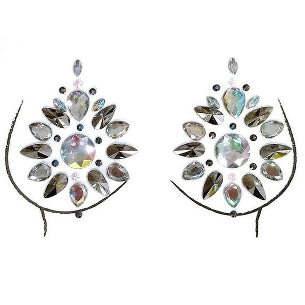 Resin Rhinestone Chest Glitter Sticker For Female Rhinestone Body Chest Tattoo Sticker Decoration Festival Party Ornaments