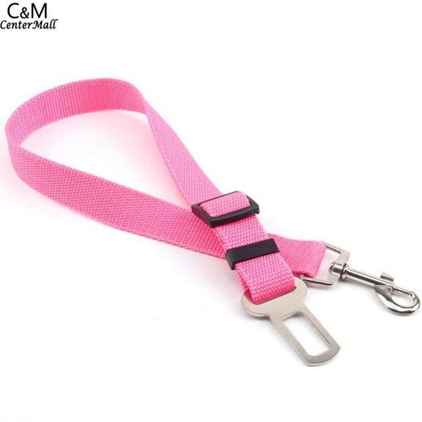 6 Colors Adjustable Vehicle Car Pet Dog Safety Seat Belt Pet Harness Restraint Lead Leash Clip Safety Supplies Accessories 2018