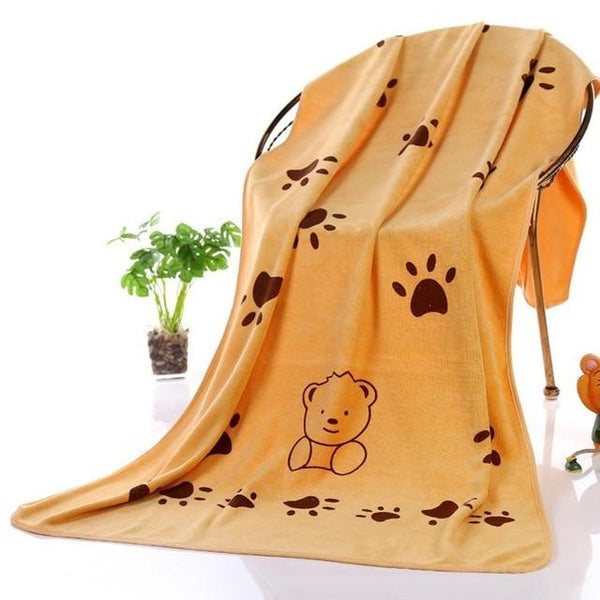 140*70cm Super-sized Microfiber Strong Absorbing Water Bath Pet Towel Dog Towels Golden Retriever Teddy General Hot Sale