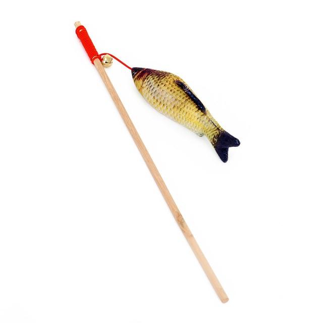 Hoopet Pet Cat Toy Teaser Multi Color Bird Feather Goods for Cats Cat Catcher Teaser Stick Toys Cat Supplies