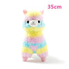 35/45cm Rainbow Alpaca Plush Toy Vicugna Pacos Japanese Soft Plush Alpacasso Sheep Llama Stuffed Toy Gifts for kids and Girls