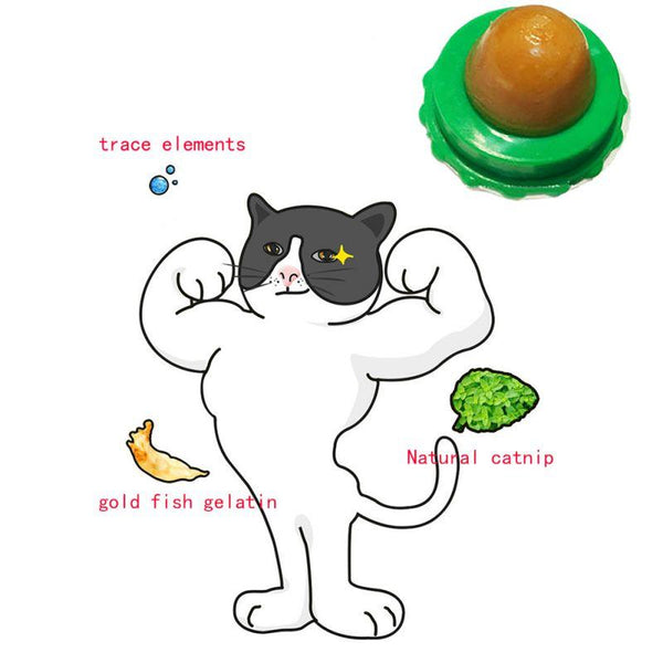 Cat Sugar Energy Ball Nutrition Snacks Cat Treats Energy Ball With Natural Catnip Snacks Licking Sugar Snacks Ball With Sucker