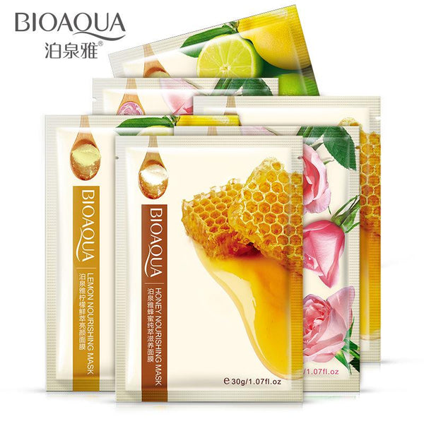 BIOAQUA Rose Essence combined hydrating plant care mask Honey Hydra Nourish Fine Smooth Deep Cleaning Anti Aging Face Mask
