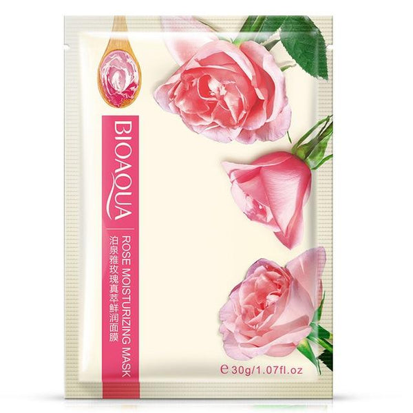 BIOAQUA Rose Essence combined hydrating plant care mask Honey Hydra Nourish Fine Smooth Deep Cleaning Anti Aging Face Mask