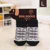 4PCS Warm Puppy Dog Shoes Soft Acrylic Pet Knits Socks Cute Cartoon Anti Slip Anti Skid Socks For Small Dogs Pet Products S/M/L