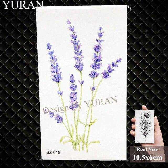 YURAN Black Iceberg Temporary Tattoo Stickers Mountain Arm Art Men Fake Tatoos Triangle Women Rivers Land Water Transfer Tattoo