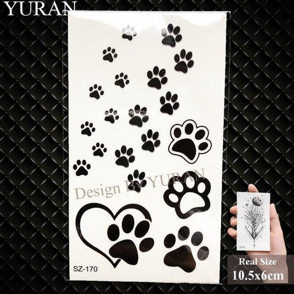 YURAN Black Iceberg Temporary Tattoo Stickers Mountain Arm Art Men Fake Tatoos Triangle Women Rivers Land Water Transfer Tattoo