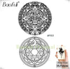 BAOFULI Women DIY Henna Flowers Temporary Tattoo Black Lotus Sleeve Fake Tatoos Body Art Jewelry Waterproof Arm Tattoo Stickers