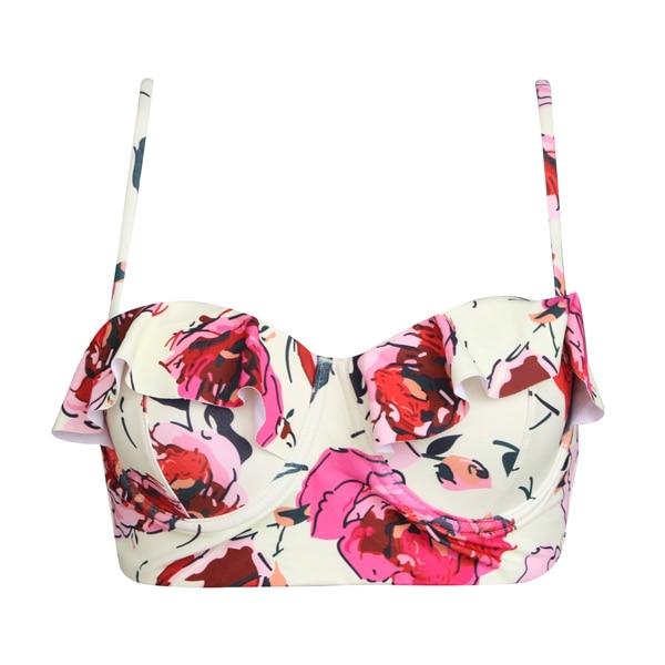 FORUDESIGNS Bikini Tops Push Up Padded Athlete Swimwear Sexy Tops Swimsuit Beachwear Bathing Two-Piece Separates Brazilian Women
