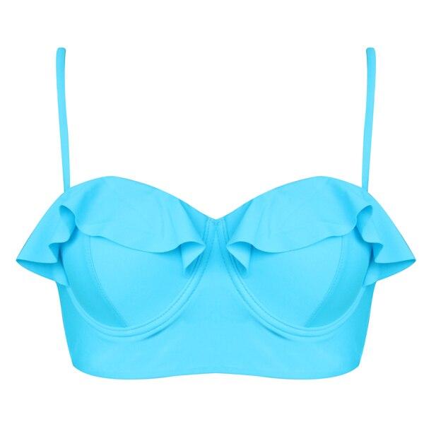 FORUDESIGNS Bikini Tops Push Up Padded Athlete Swimwear Sexy Tops Swimsuit Beachwear Bathing Two-Piece Separates Brazilian Women